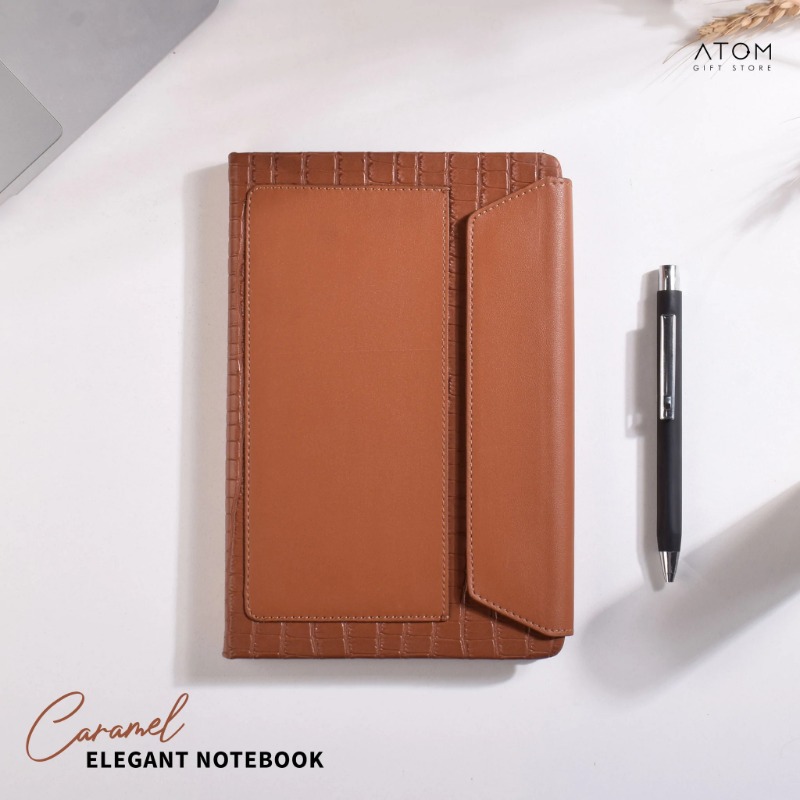 Caramel leather notebook